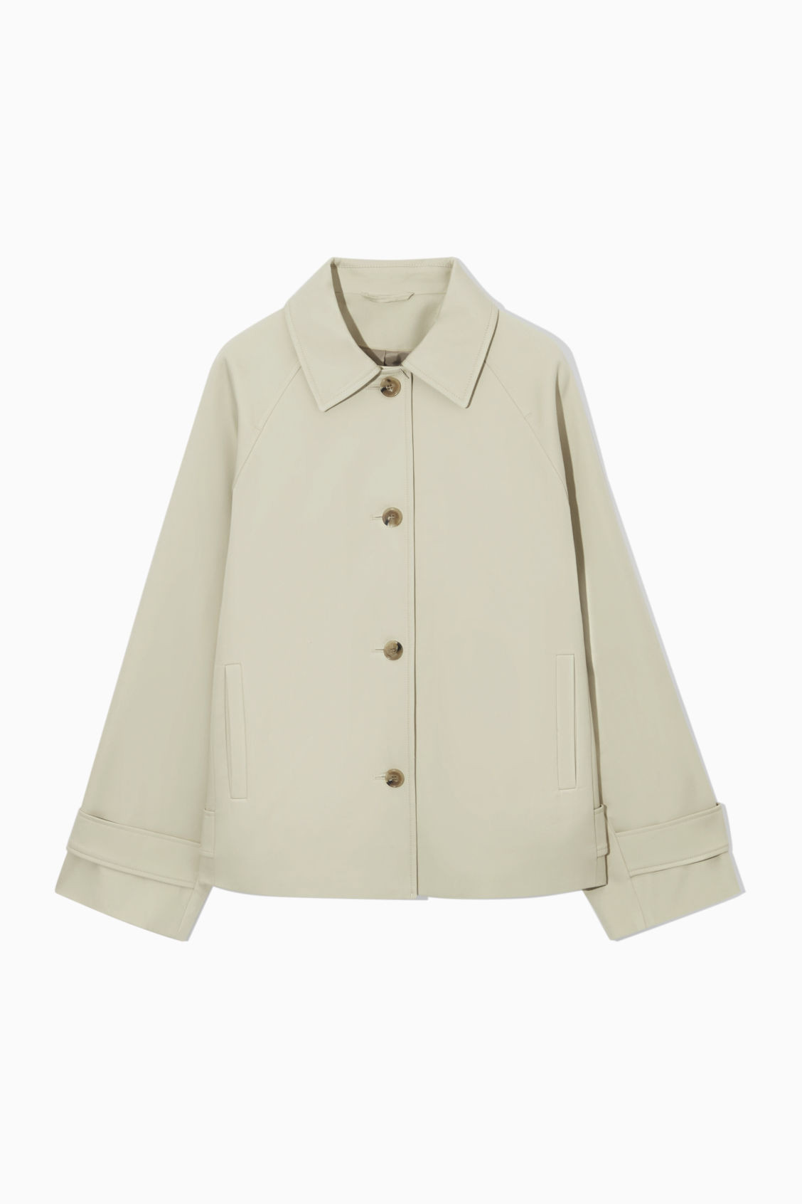 MINIMAL SHORT TRENCH COAT - LIGHT BEIGE - COS | COS UK