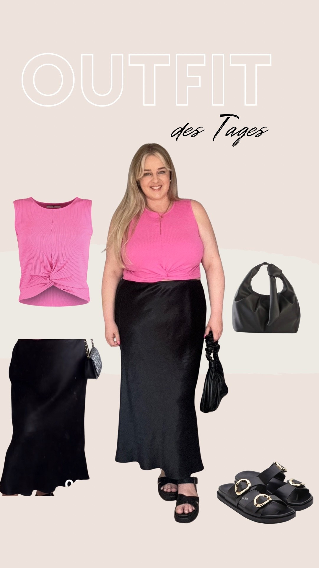 Outfit des Tages 🩷

#satinrock #pink #sommerlook 

#LTKeurope #LTKplussize #LTKsummer