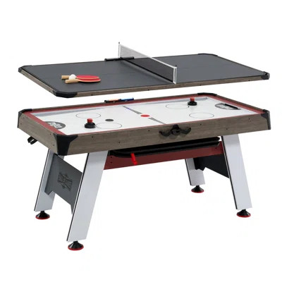 Hall Of Games 66" Air Hockey with Table Tennis Top and LED Scorer | Wayfair North America
