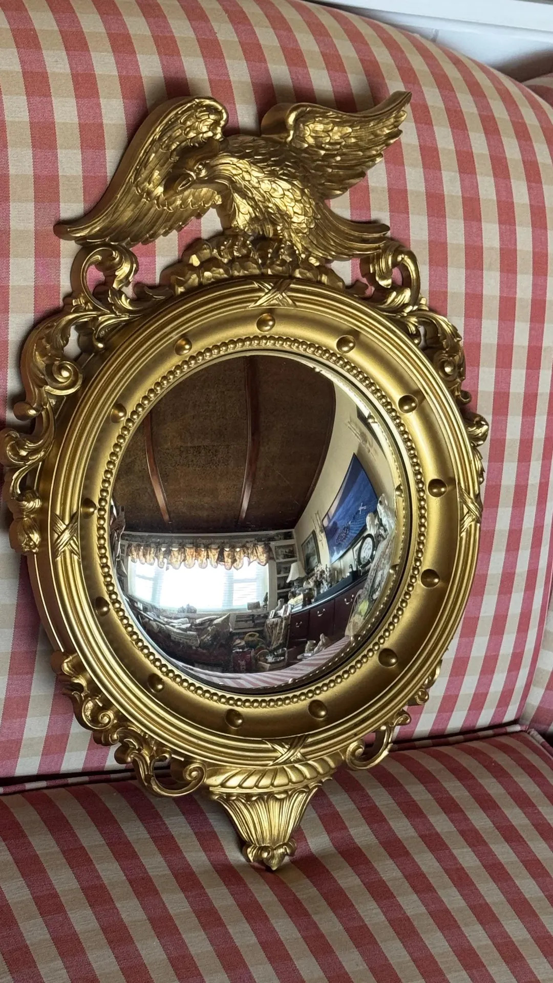 Traditional Classic Vintage Syroco Americana Plastic Federal Style Eagle Convex - Etsy | Etsy (US)