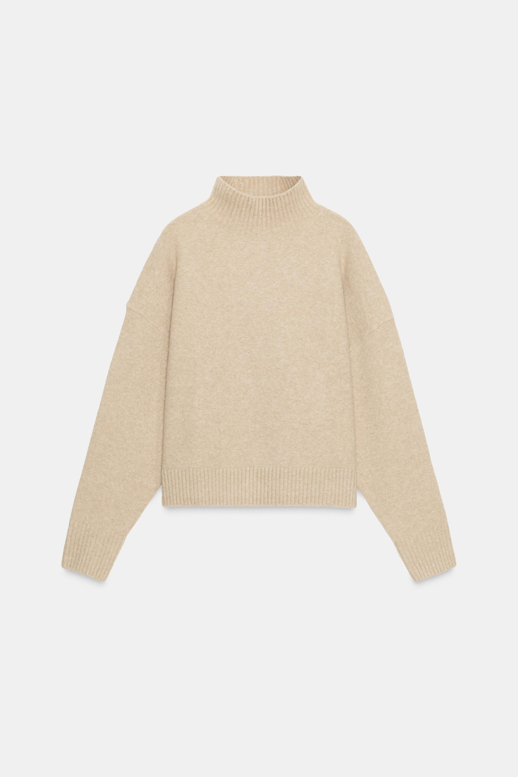 SOFT HIGH NECK KNIT JUMPER | Zara US