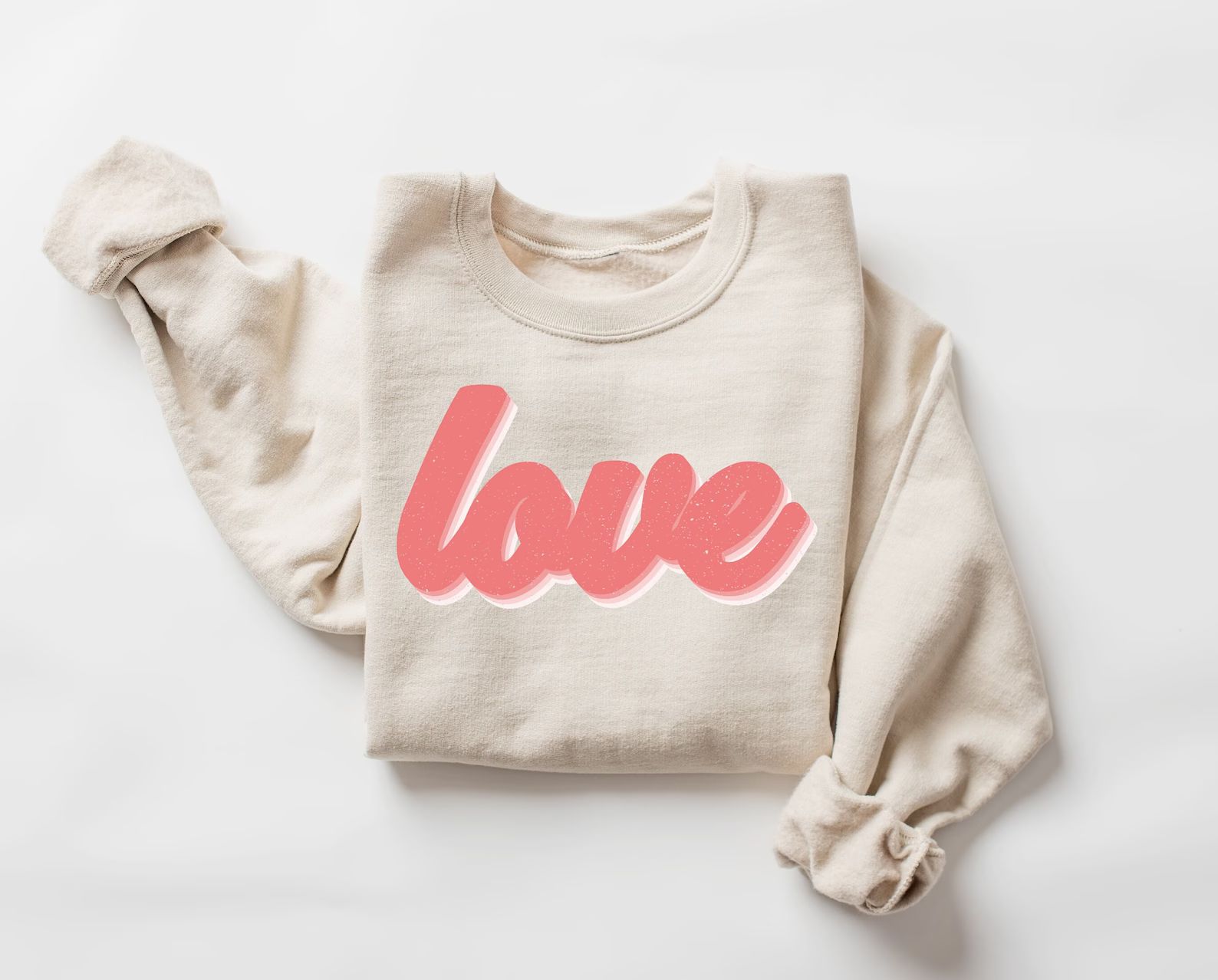 Retro Love Sweatshirt Cute Valentines Sweatshirt Women - Etsy | Etsy (US)