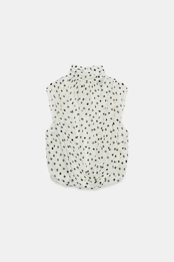 DRAPED BALLOON TOP | Zara UK
