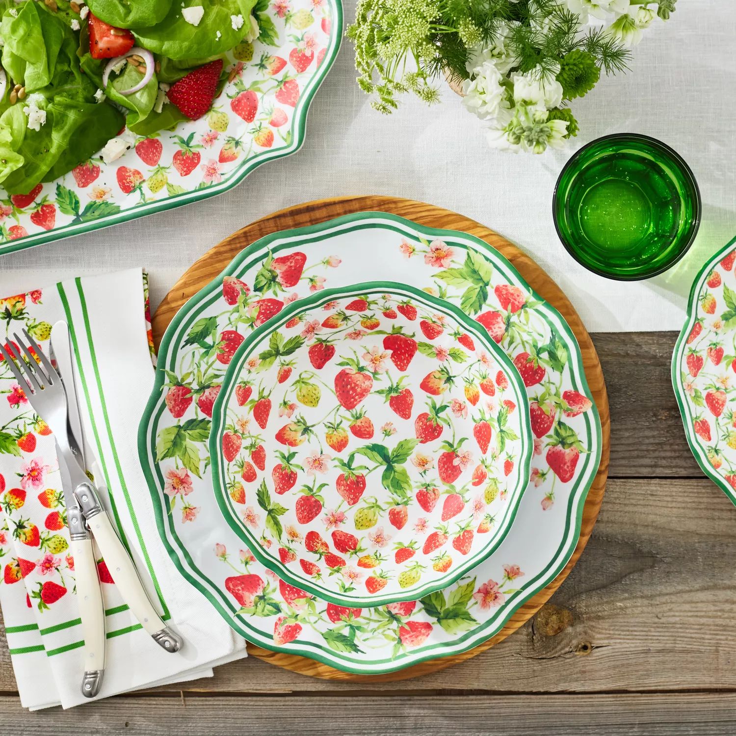 Sur La Table Wild Strawberry Melamine Dinner Plate | Sur La Table | Sur La Table