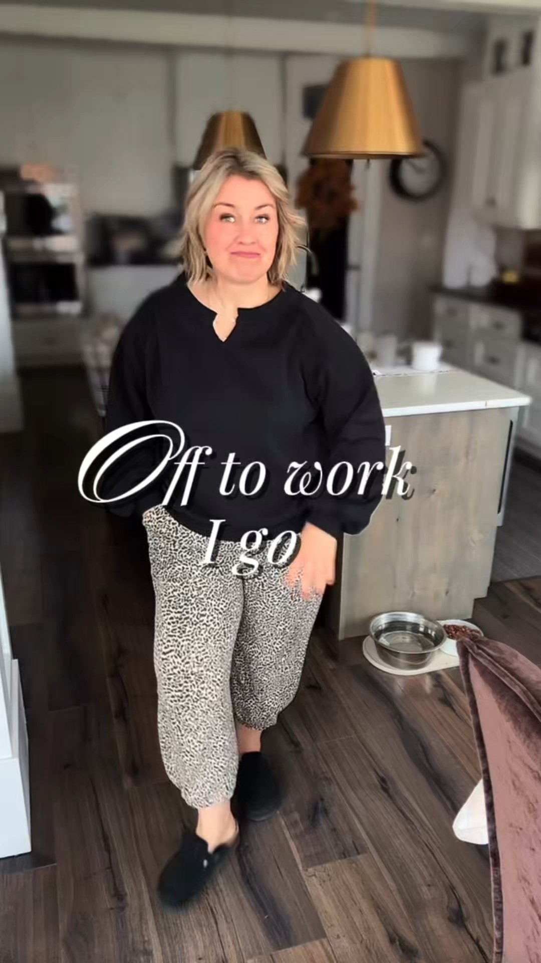 This darling sweatshirt has been one of my favorites PR items that I have gotten this far! It is so cozy and cute! I just love it! 
The pants are comfy and I would buy them 100% over again! So good! 
Animal, print pants, feminine sweatshirt, detailed sweatshirt, black sweatshirt, black and white pants, joggers, casual wear cozy wear stay at home outfit running errands, outfit, outfit of the day feminine cute midlife moment, midlife outfit midsize style over 50 style over 40 fashion Amazon find 

#LTKdayinmylife #LTKOver40 #LTKmomlife