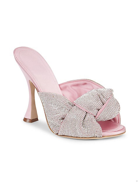 Maxi Bow Embellished Mules | Saks Fifth Avenue