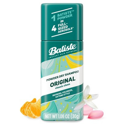 Batiste Original Powder Dry Shampoo – 1.06oz: For All Hair Types, Daily Use, Basic Cleansing, Scented | Target