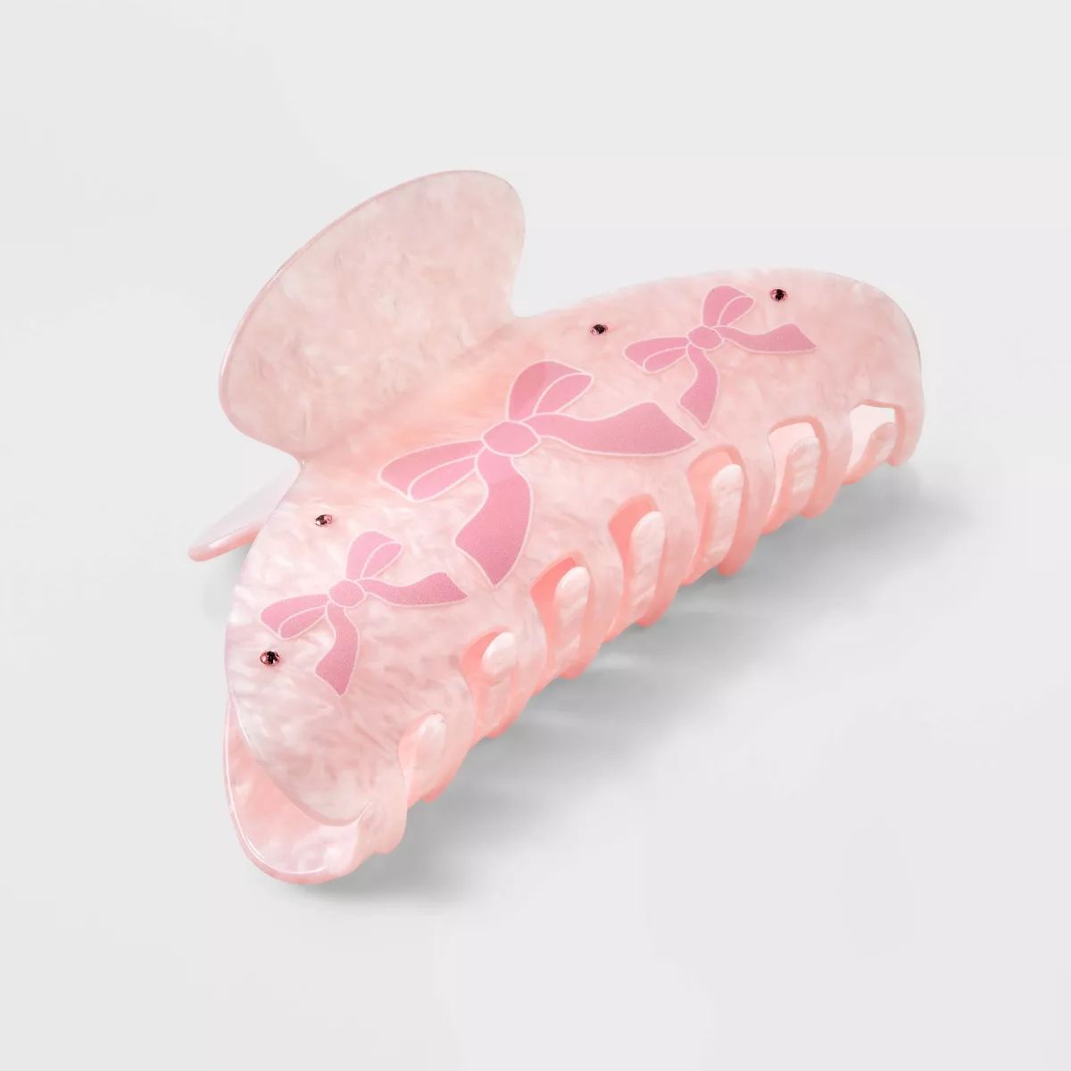 Jumbo Bow Print Claw Hair Clip - Wild Fable™ Pink | Target