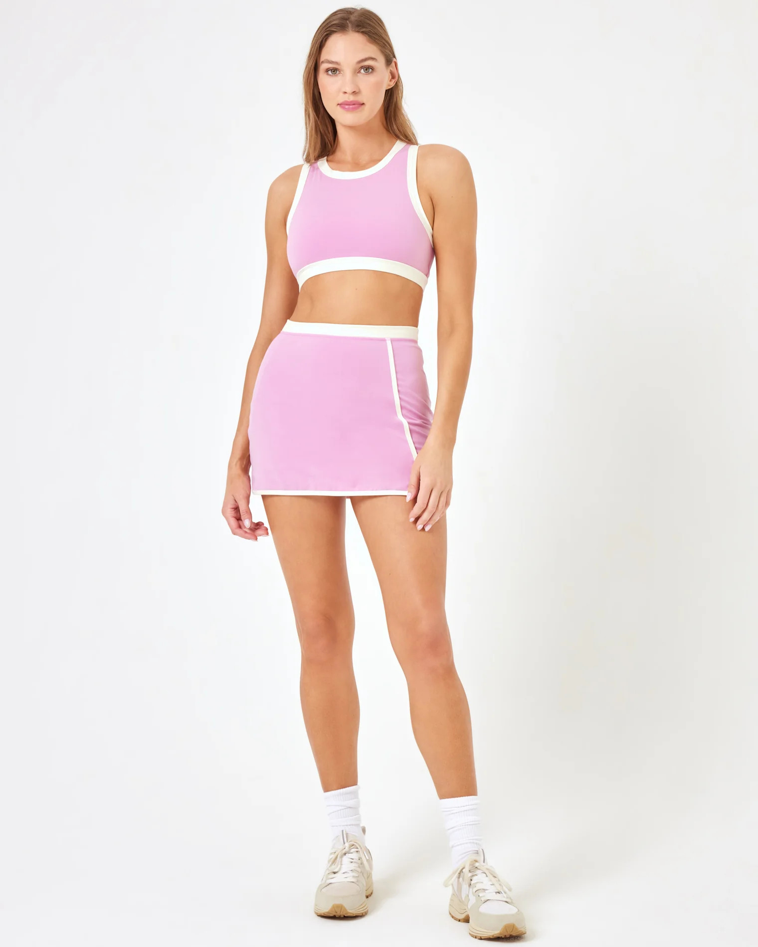 LSPACE X Anthropologie Campbell Skort - Pink Lady | L*Space