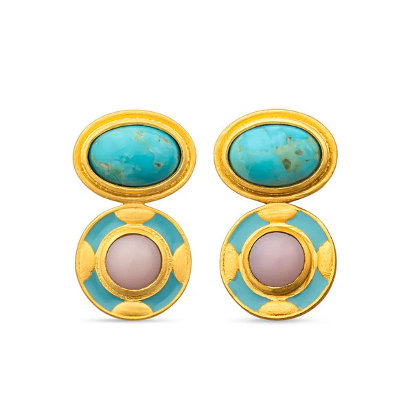 Blue Grotto Stud Earrings | Christina Greene 