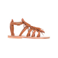 K. Jacques fringed sandals - Brown | Farfetch EU