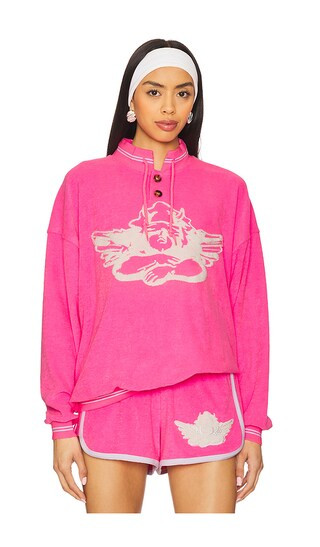 Cherub University Henley Pullover in Pink | Revolve Clothing (Global)