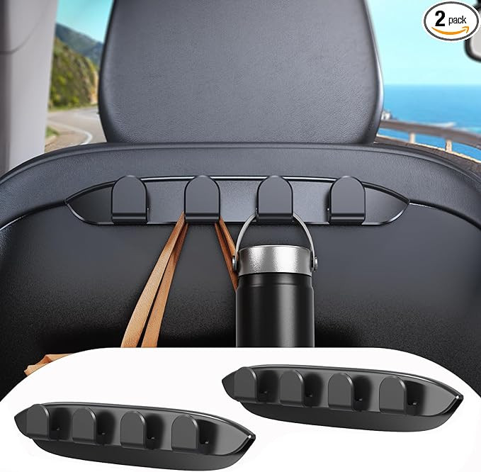 2 Pack Car Seat Hooks for Tesla Model Y Model 3 Accessories 2024 2023 2022 2021, Purse Hanger for... | Amazon (US)
