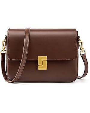 Shoulder Bags for Women, Genuine Leather Crossbody Purses Vintage Handbags-Adjustable Strap Desig... | Amazon (US)