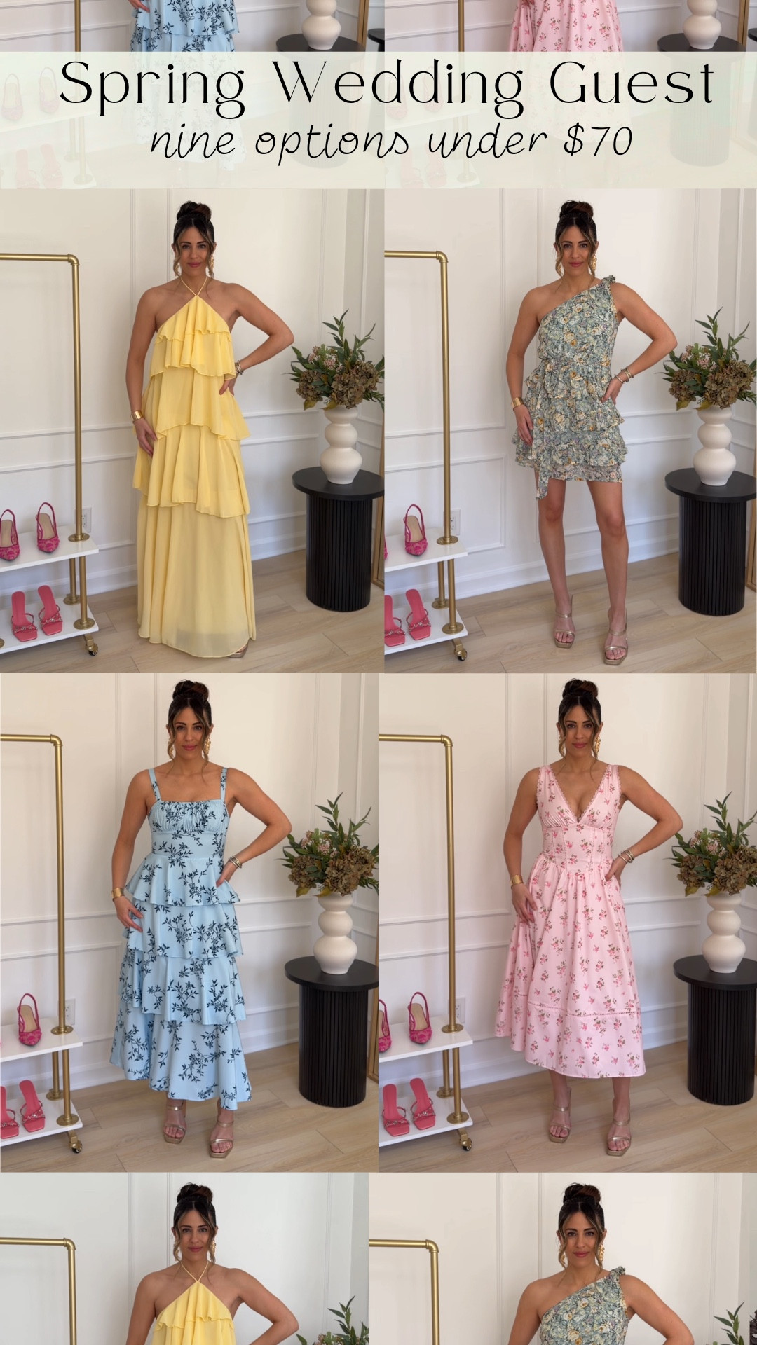 Spring & Summer Weddimg Guest Dresses under $70 

Occasion wear, spring dresses, wedding guest dress, ruffle dress, tiered dress, Amazon dresses, affordable dresses, yellow dress, pink dress, floral dresss

#LTKWedding #LTKSeasonal #LTKootd