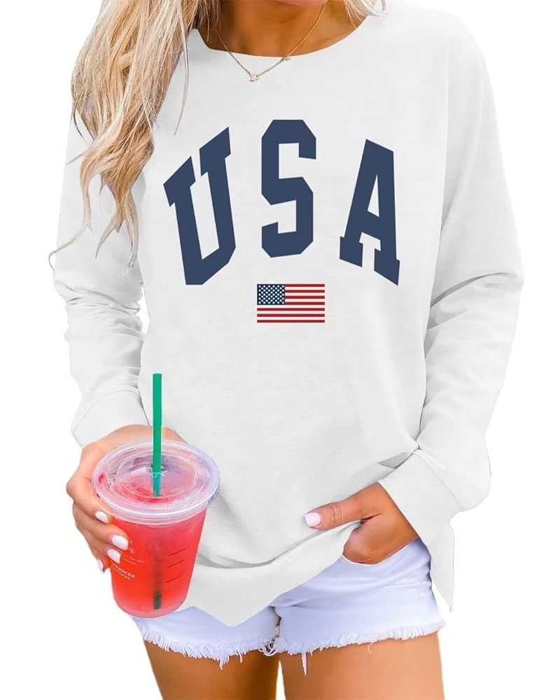 Dressmine Womens Casual Long Sleeve Graphic Tee Shirts Crew Neck Sweatshirts Pullover Tops for Wo... | Amazon (US)