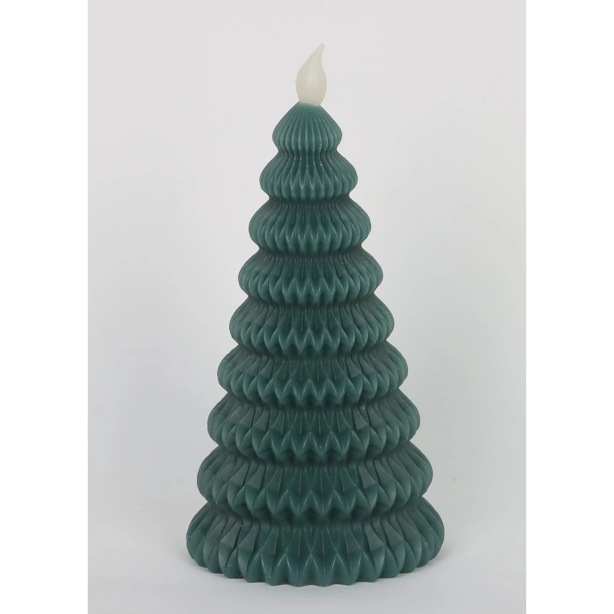 Light-Up Candle Tree Christmas Tabletop Decoration, Green, 9", by Holiday Time | Walmart (US)