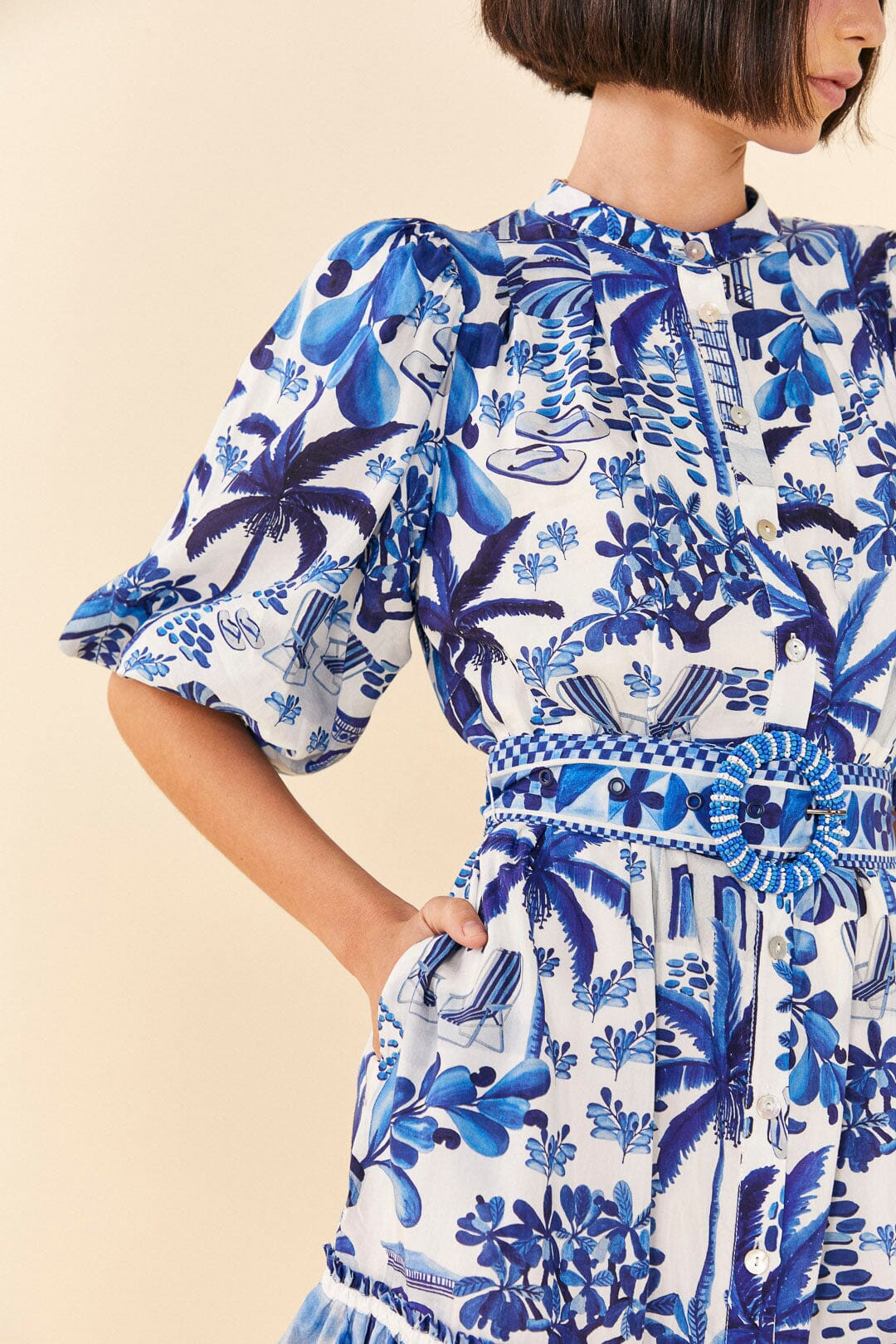 Sweet Rio Puff Sleeve Mini Dress | FarmRio (US)