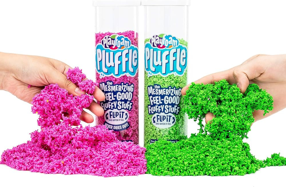 Educational Insights Playfoam Pluffle for Sensory Bins 2-Pack Pink & Green, Ages 3+ | Amazon (US)