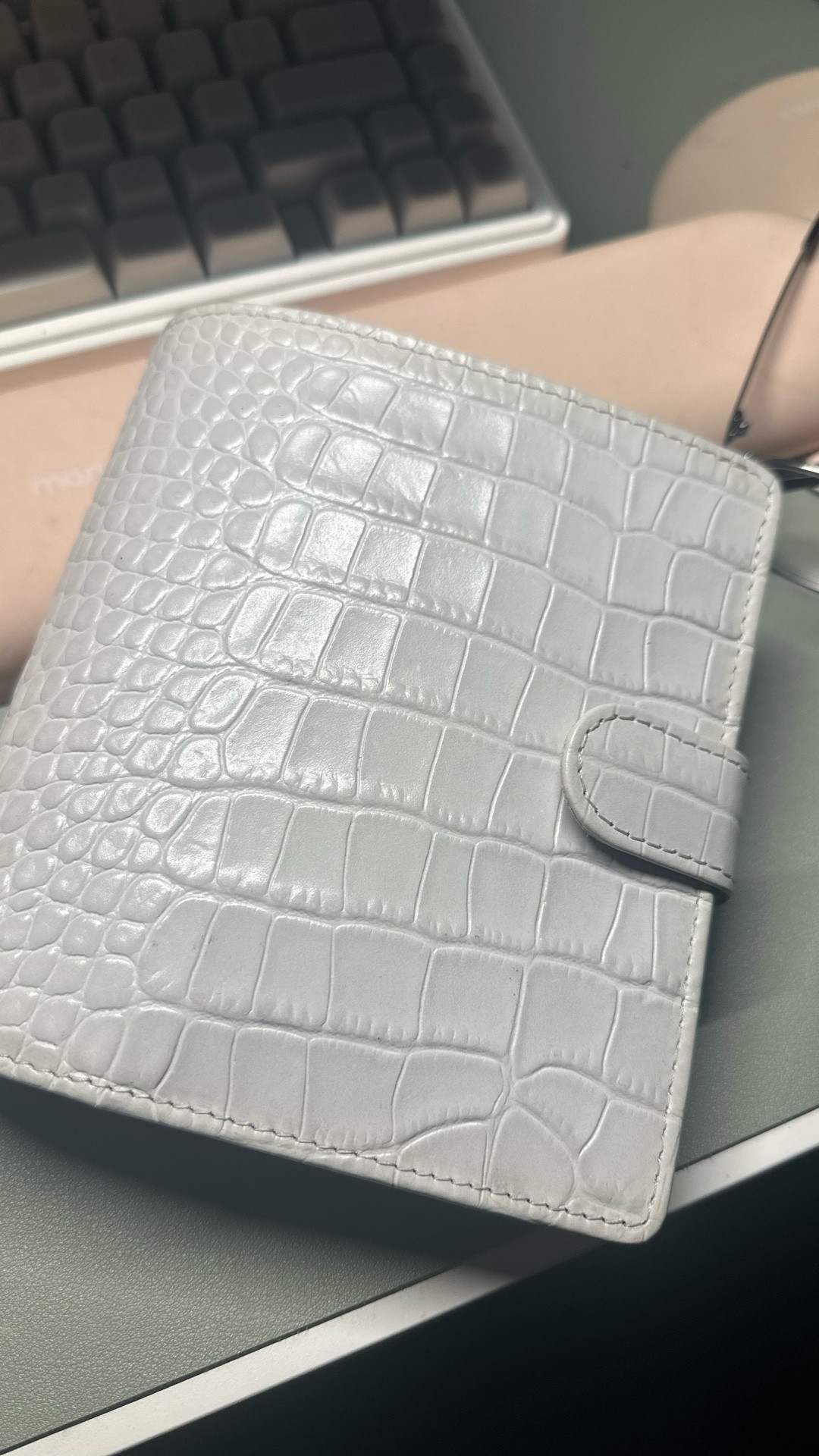 Van Der Spek Junior leather planner is the color “Ice Croco” that I use instead of a traditional wallet to keep cards, notes, and daily lists organized 

#LTKdayinmylife #LTKselfcare #LTKvlog