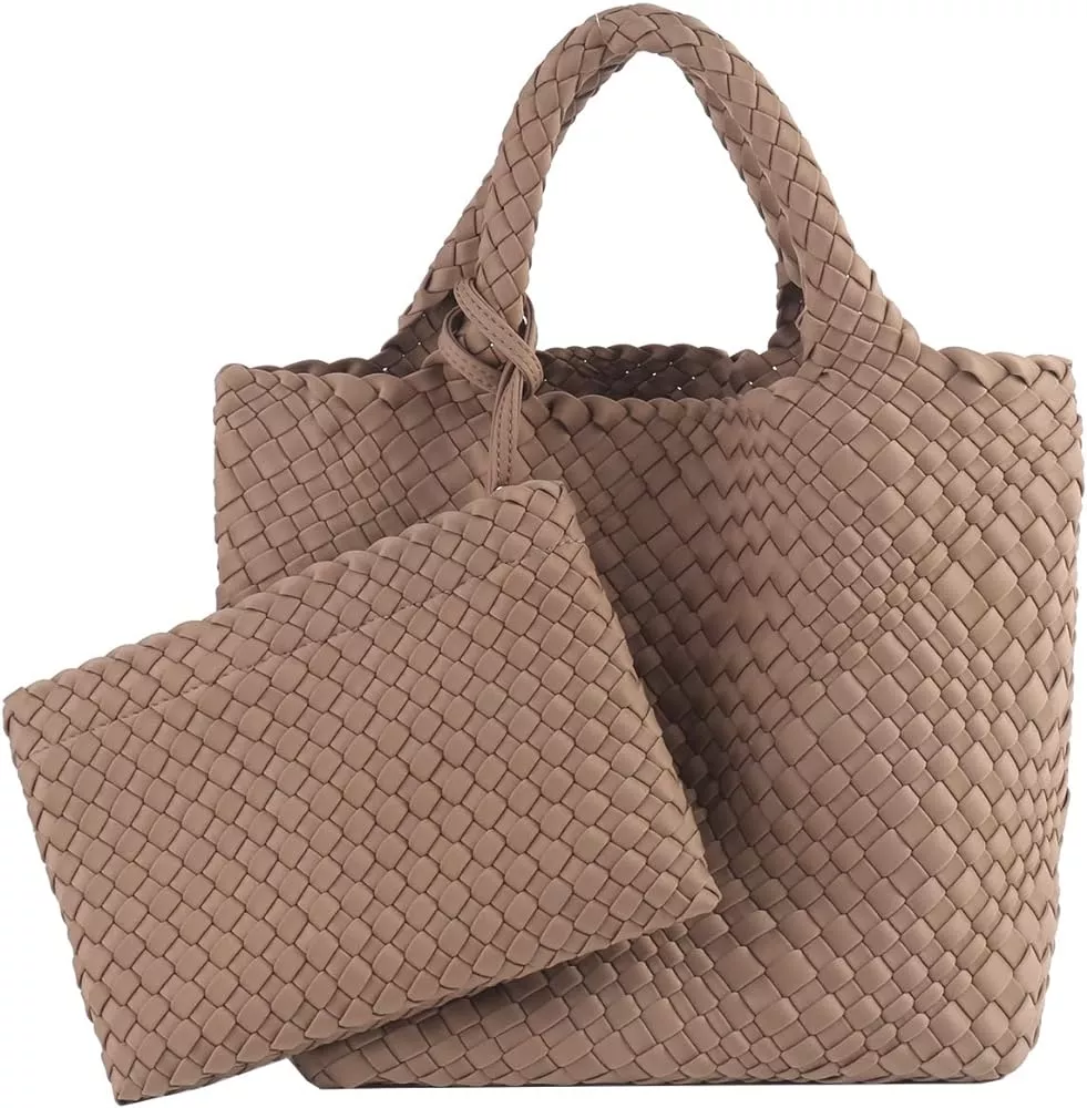  Naghedi Women's St. Barths Medium Tote, Dove, Grey, One Size :  Clothing, Shoes & Jewelry