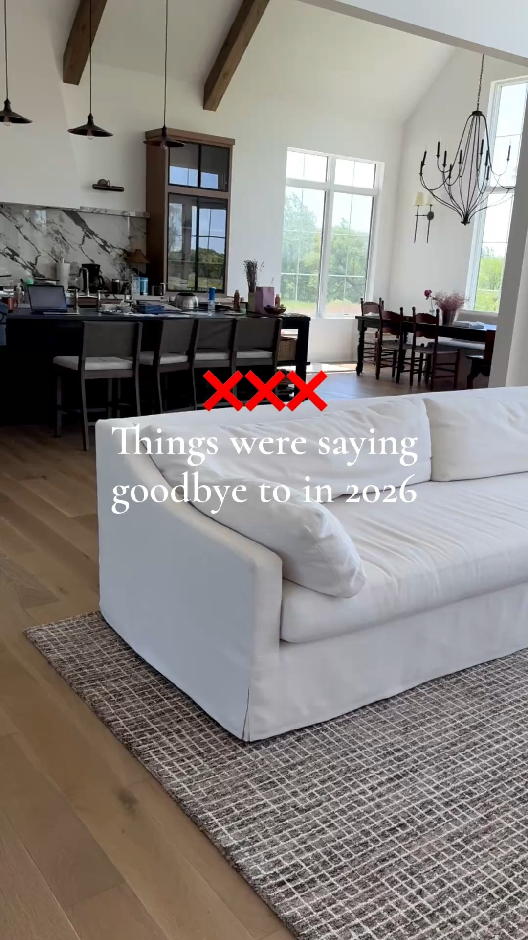 In 2026 we're Saying goodbye 👋 to...

White couches 
White cabinets 
White walls
Boring Bathrooms

#LTKHome