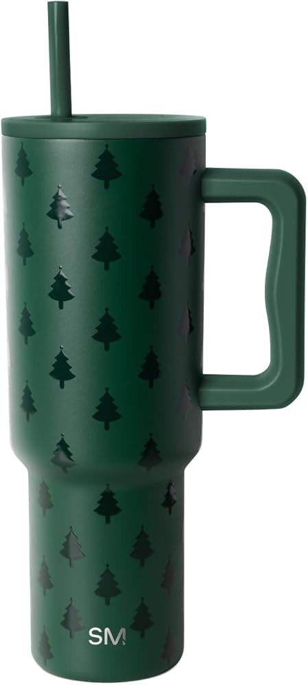 Simple Modern Trek | 40 oz Christmas Tumbler with Handle and Straw Lid | Cup Holder Friendly Insu... | Amazon (US)