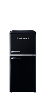 Galanz GLR12TBKEFR Refrigerator, Dual Door Fridge, Adjustable Electrical Thermostat Control with ... | Amazon (US)