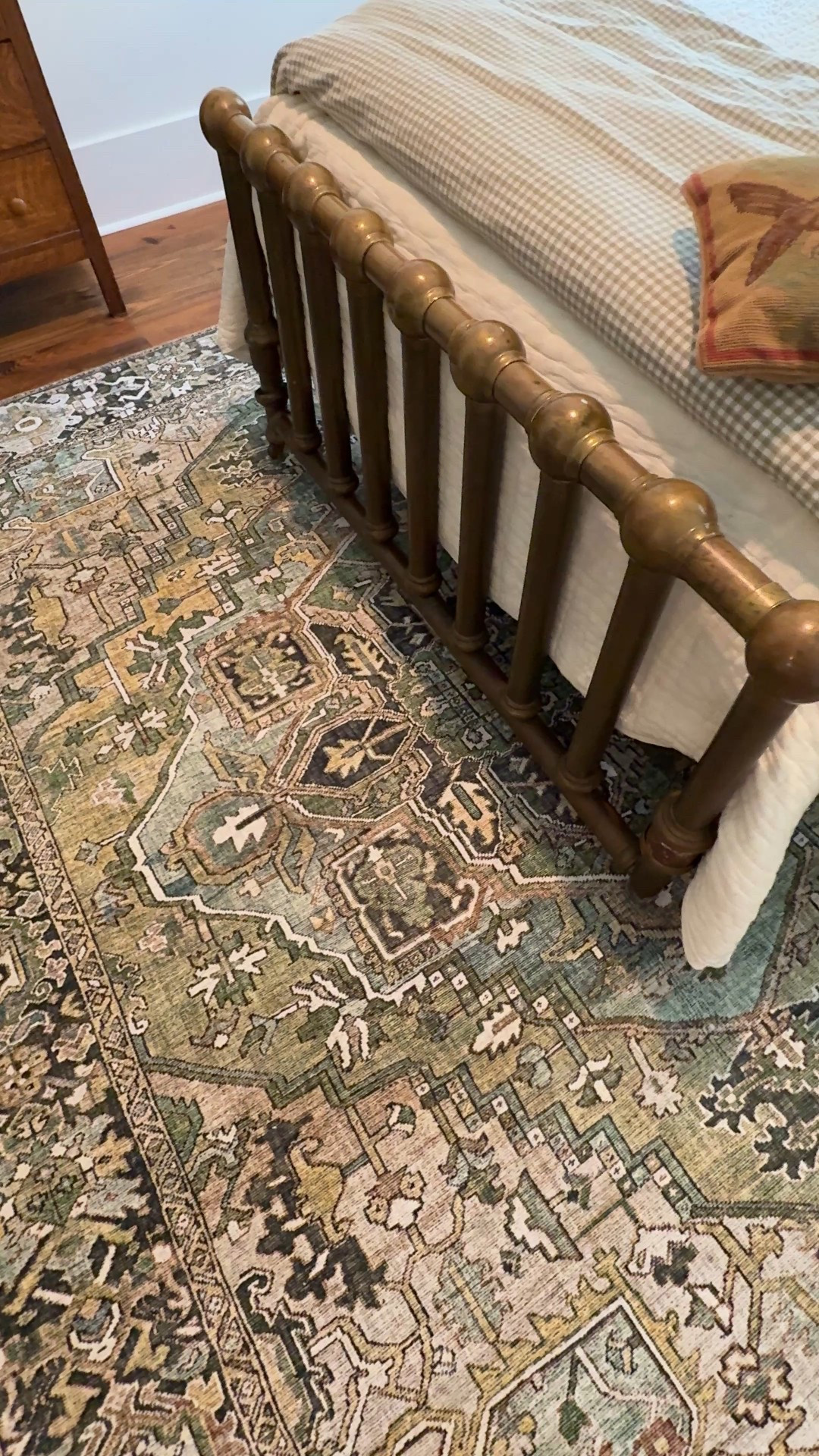 The very beginning of a "big boy" room for a little boy that loves the color green 💚 This rug and bedding are both so beautiful at amazing price points! 

#LTKSaleAlert #LTKHome