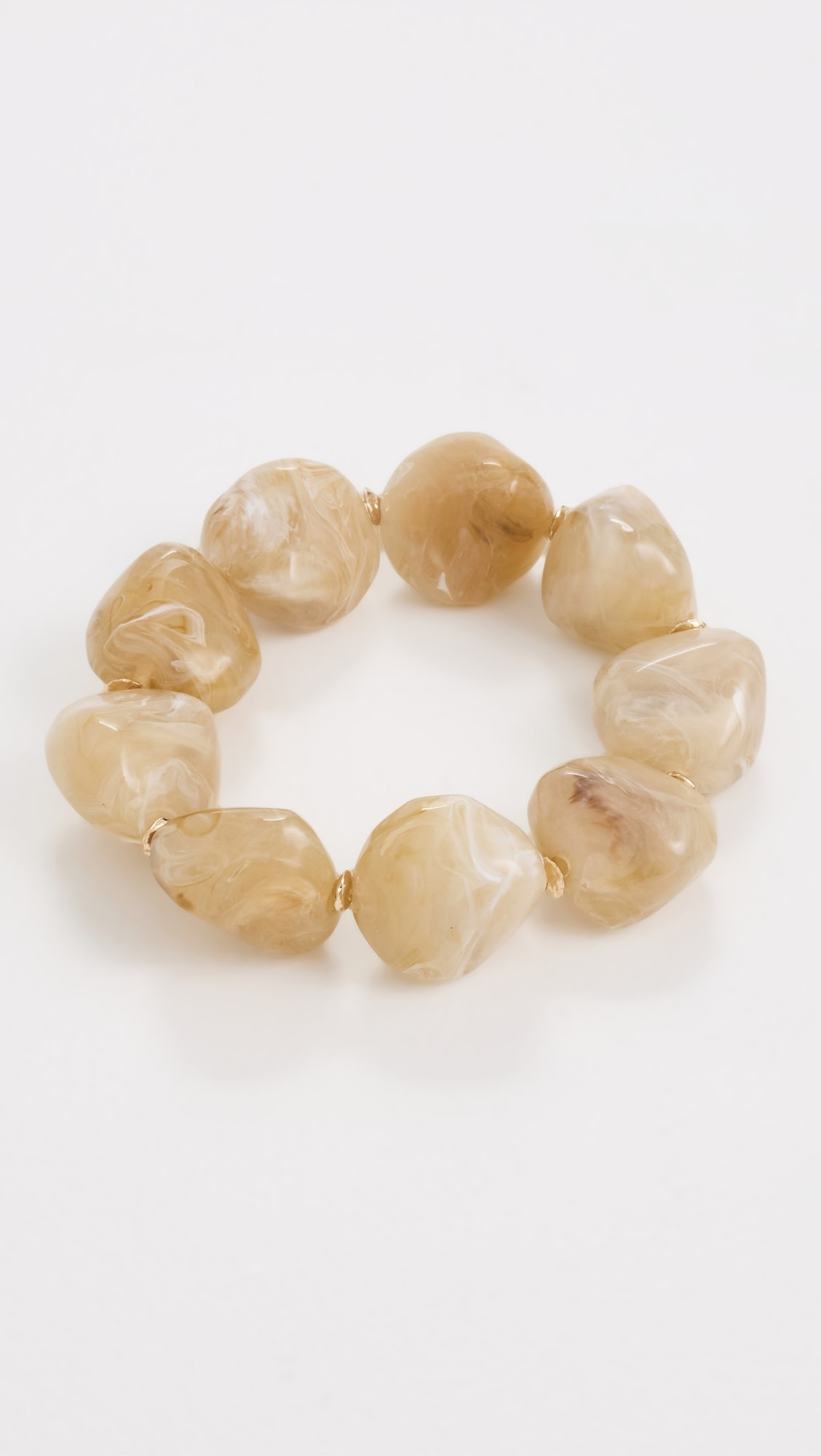 Neutral Stone Beaded Stretch Bracelet | Shopbop