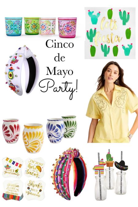 Cinco de Mayo party!
Margarita glasses
Cocktail napkins 
Fiesta straws
Cinco de Mayo outfit

#LTKFestival #LTKSeasonal #LTKhome