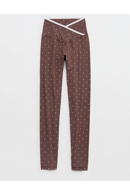 OFFLINE By Aerie Real Me Tipped High Waisted Crossover Legging Women's Relic XL | Aerie
