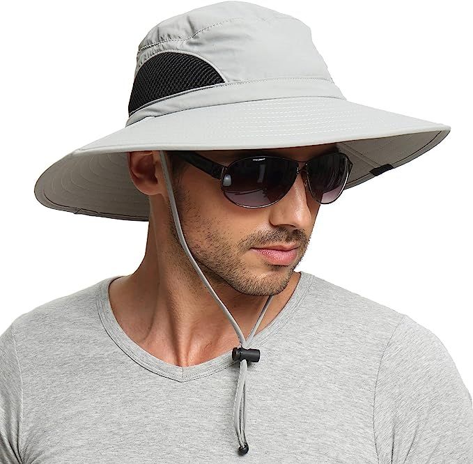 EINSKEY Sun Hat for Men/Women, Waterproof Wide Birm Bucket Hat UV Protection Boonie Hat for Fishi... | Amazon (US)