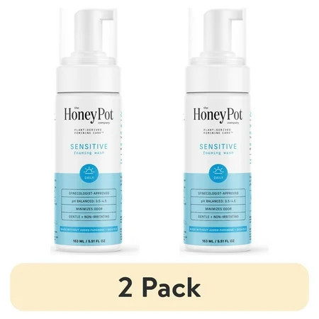 (2 pack) The Honey Pot Company, Sensitive Feminine Foaming Wash, 5.51 fl. oz. | Walmart (US)