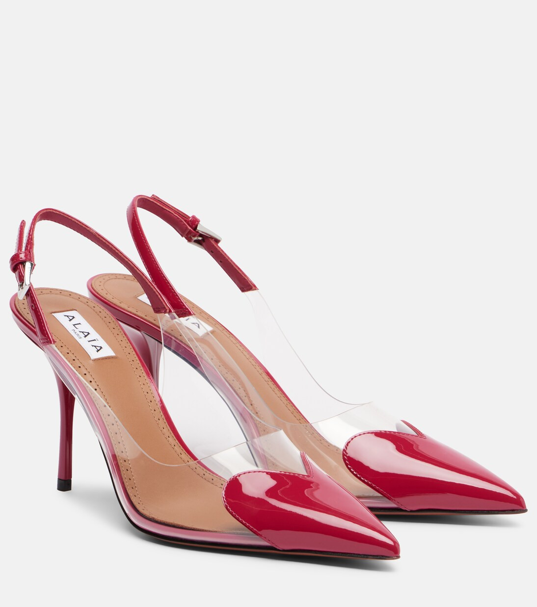 Escarpins slingback Le Cœur 90 en cuir verni | Mytheresa (FR)