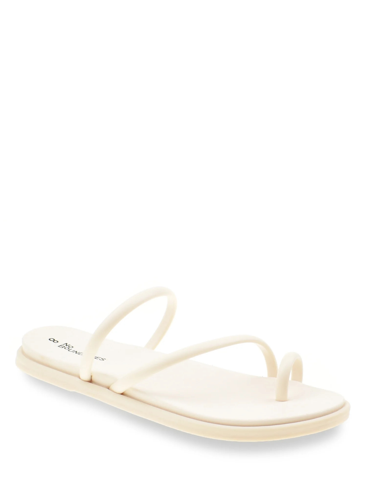 No Boundaries Women's Strappy Toe Loop Sandal | Walmart (US)