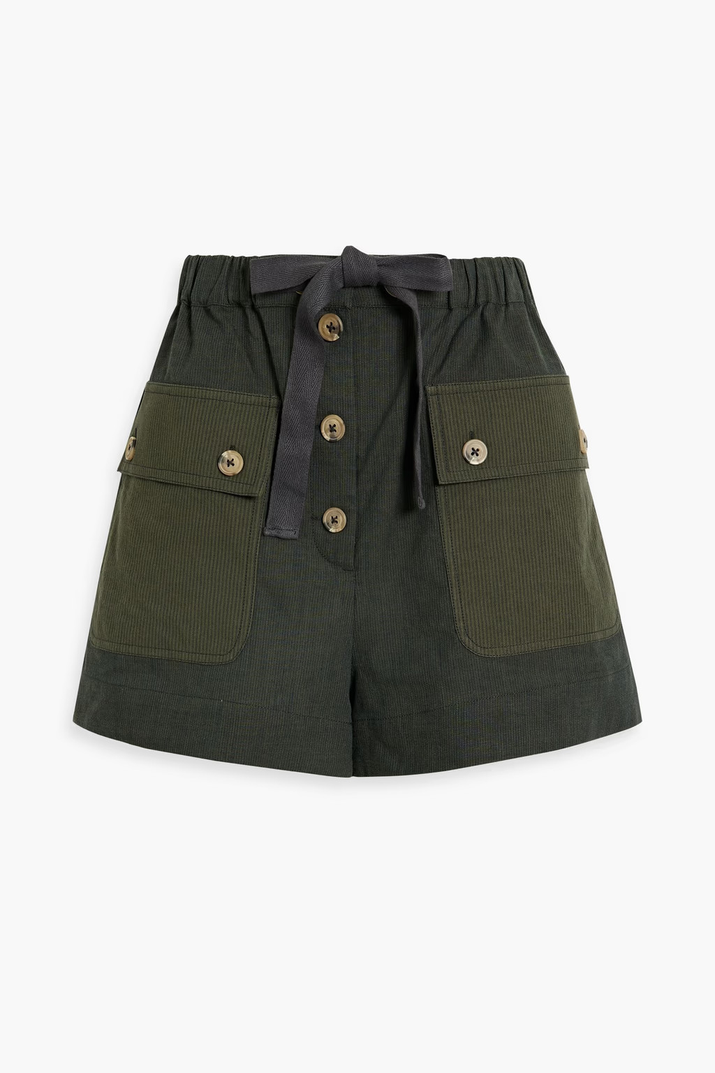 Gracie striped cotton shorts | The Outnet (US and CA)