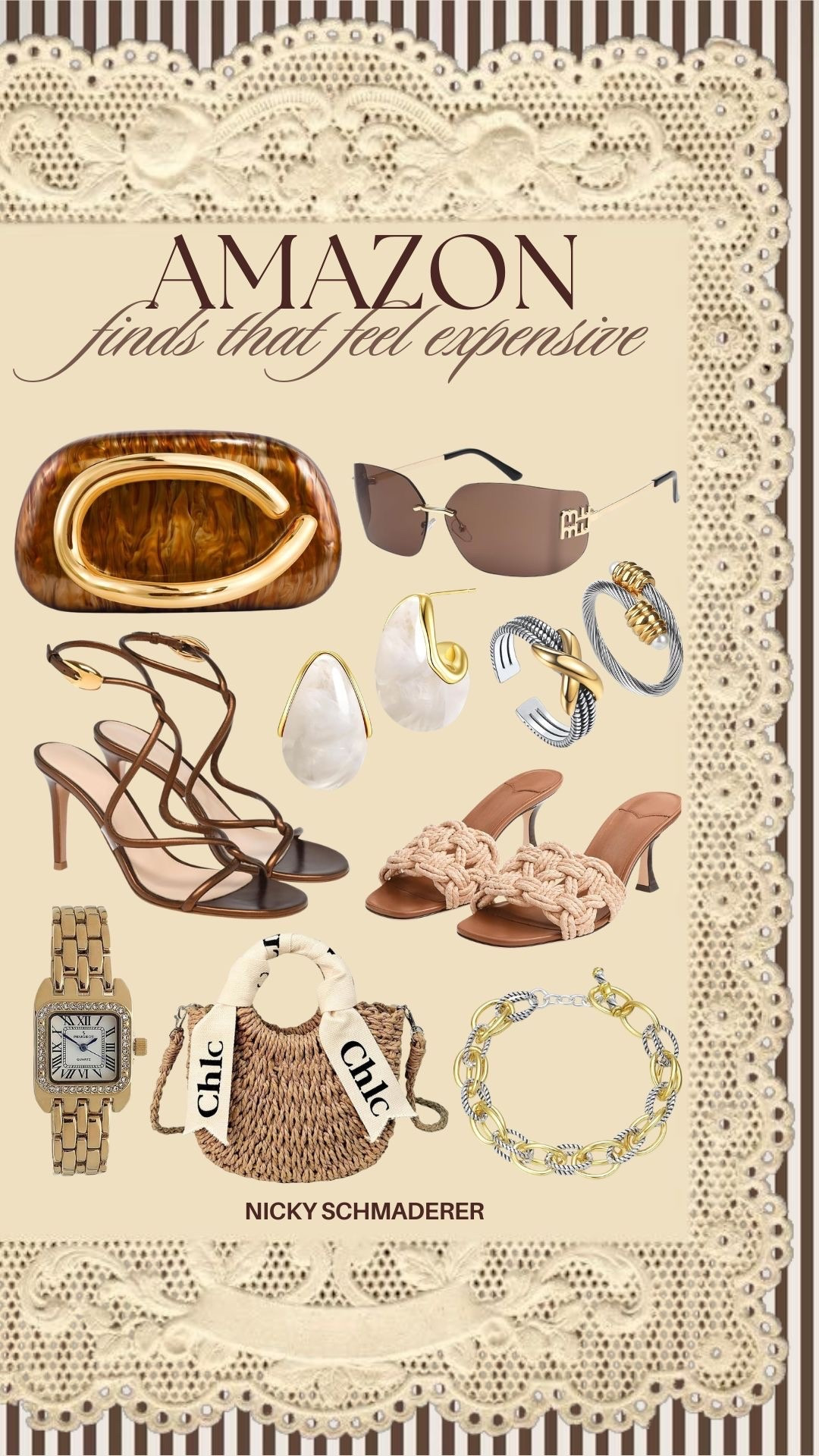 Amazon but make it look designer? Say less! 

Amazon accessories
Looks for less


#LTKTravel #LTKSeasonal #LTKFestival