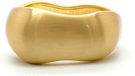 Bangle Bracelets for Women | 14K Gold Plated Trendy Wide Bracelets | Hinged Arm Cuff Bangles Chun... | Amazon (US)