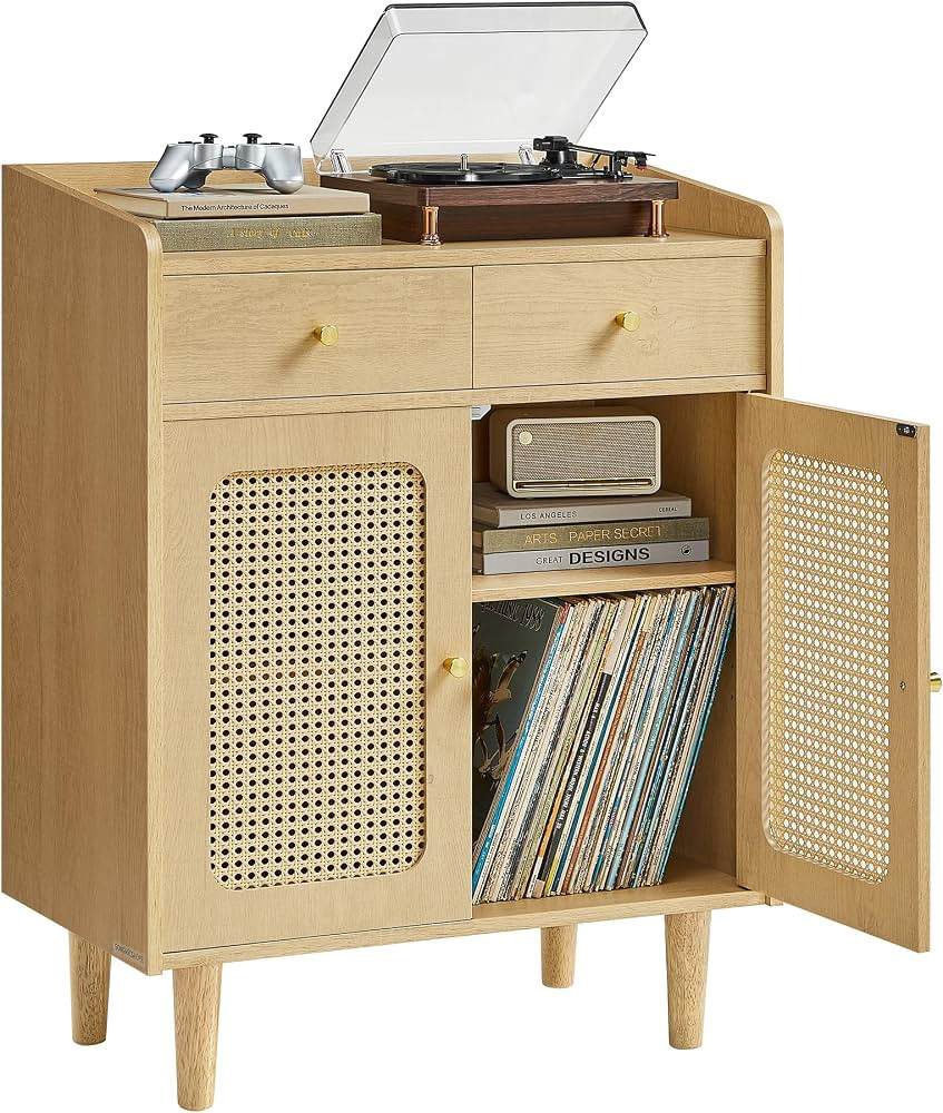 SONGMICS HOME BOHOVEN Collection - Armario buffet, armario de almacenamiento con puertas y cajone... | Amazon (US)
