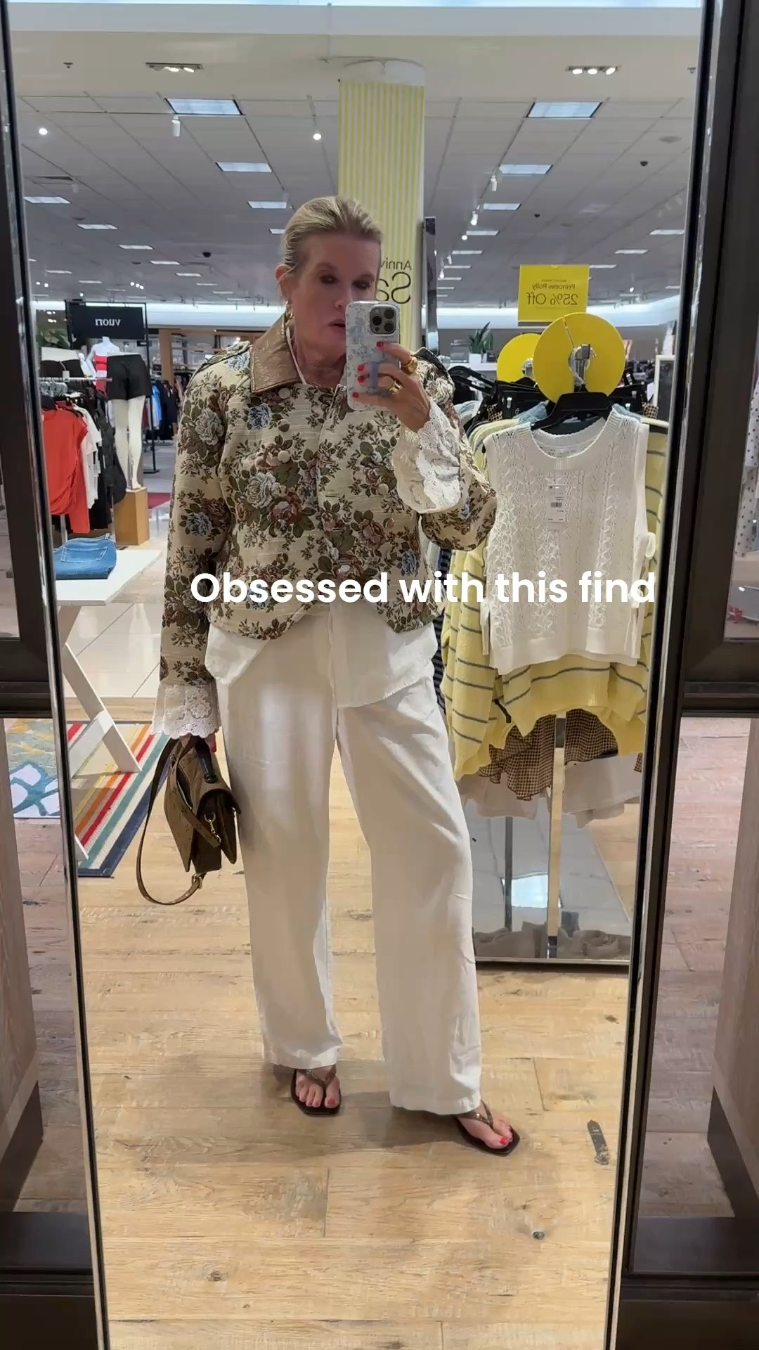 Obsessed with this find

The cutest Lace tapestry and leather jacket I can’t get enough of 

Nord Spanx Anniversary sale  
Fits tts I am wearing a med

It has a matching skirt

But I adore the jacket

#LTKdayinmylife #LTKOver40 #LTKSaleAlert