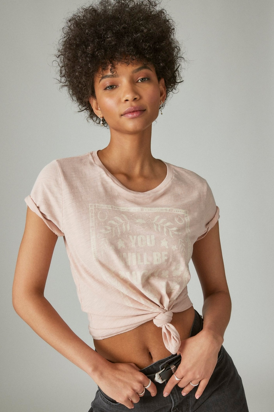 you will be lucky classic crew tee | Lucky Brand