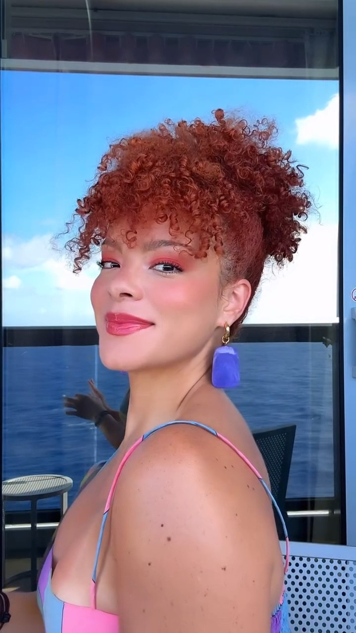 Curly pineapple updo with a hair tie! 

#LTKBeauty #LTKFindsUnder50 #LTKStyleTip