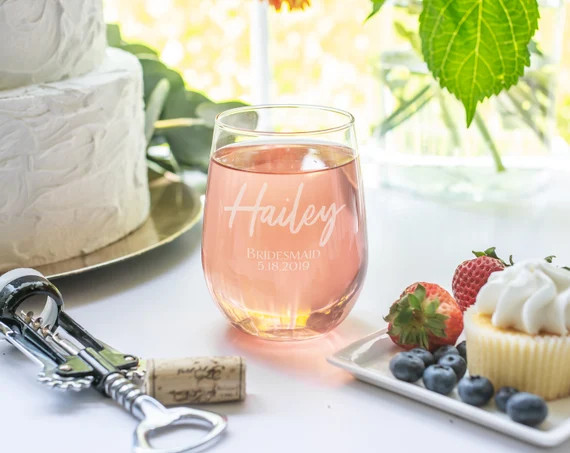 Bridesmaid Wine Glasses - Bridesmaid Box Glass - Bridesmaid Proposal - Will You Be My Maid of Hon... | Etsy (US)