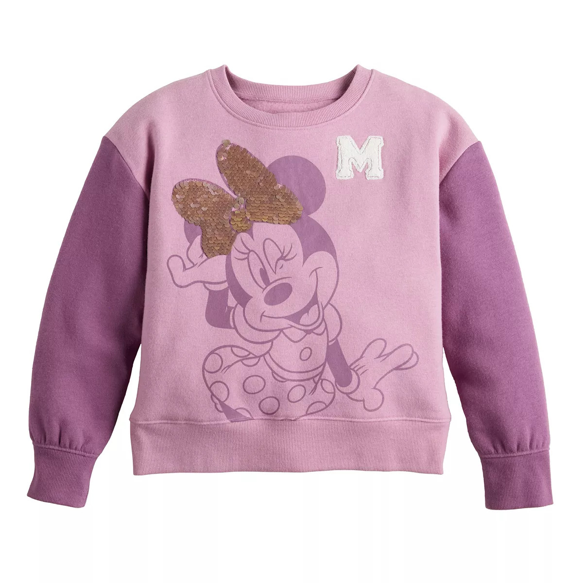 Disney's Minnie Mouse Girls 4-12 Collegiate Crewneck Sweatshirt by Jumping Beans® | Kohl's