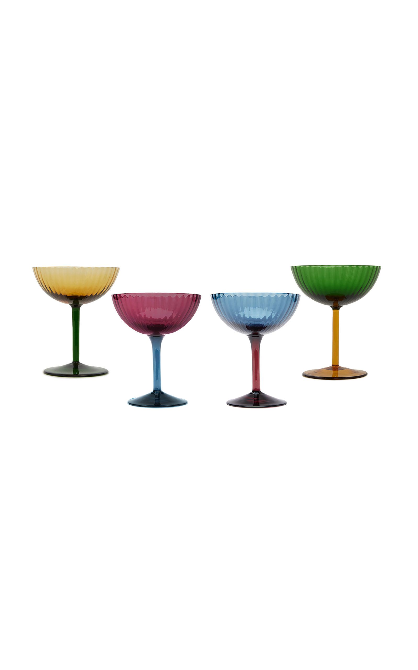 Set-Of-Four Glass Champagne Coupes | Moda Operandi (Global)