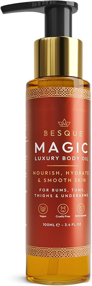 Besque Magic Body Oil, 3.4 FL OZ, After Shower Body Oil For Women, Hydrating Skin Care For Full B... | Amazon (US)