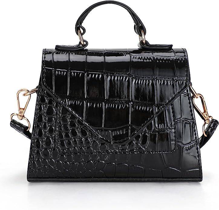 Women’s Trendy Mini Designer Crossbody Bags, Top Handle Clutch Handbag, Cute Shoulder Purse | Amazon (US)