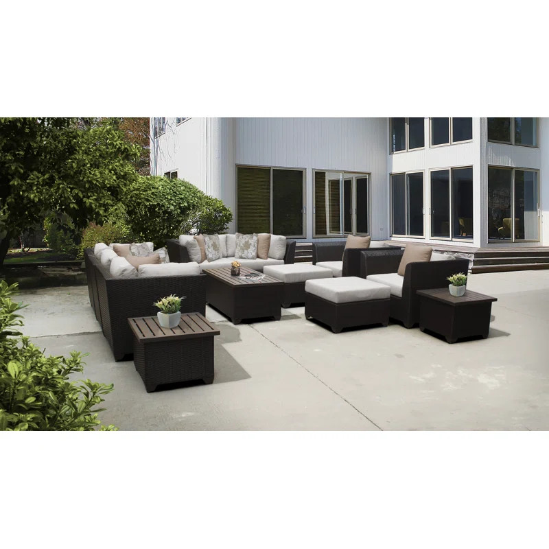 Tegan Wicker/Rattan 7 - Person Seating Group with Cushions | Wayfair North America