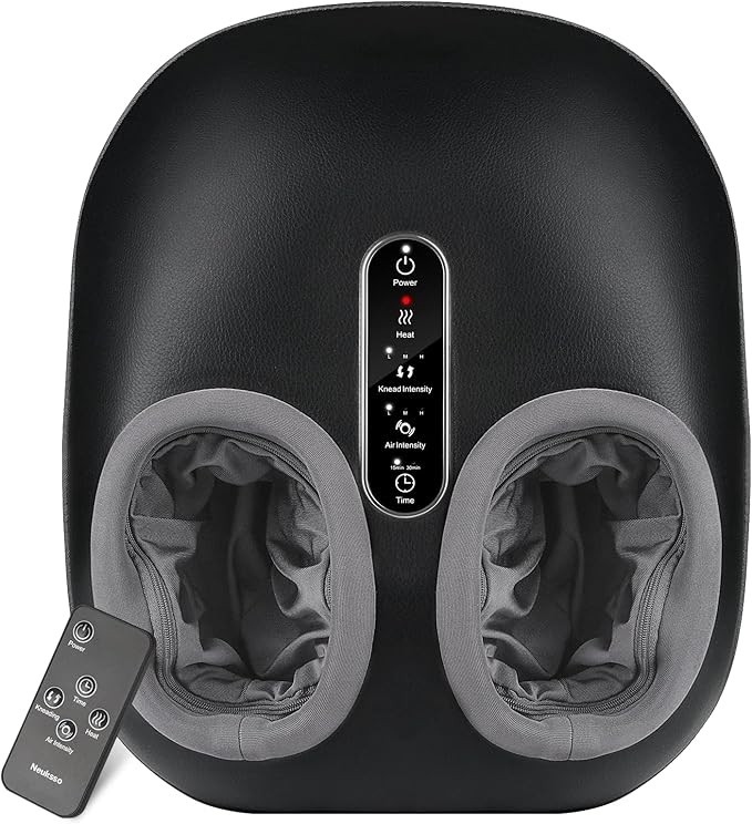 Neuksso Foot Massager with Heat, Shiatsu Deep Kneading Foot Massager Machine with Multiple Massag... | Amazon (US)